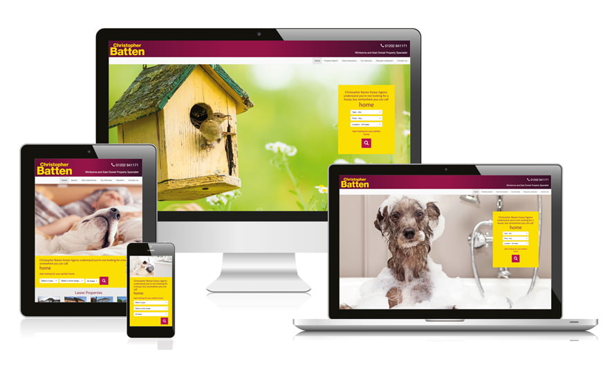Responsive web design for property agents