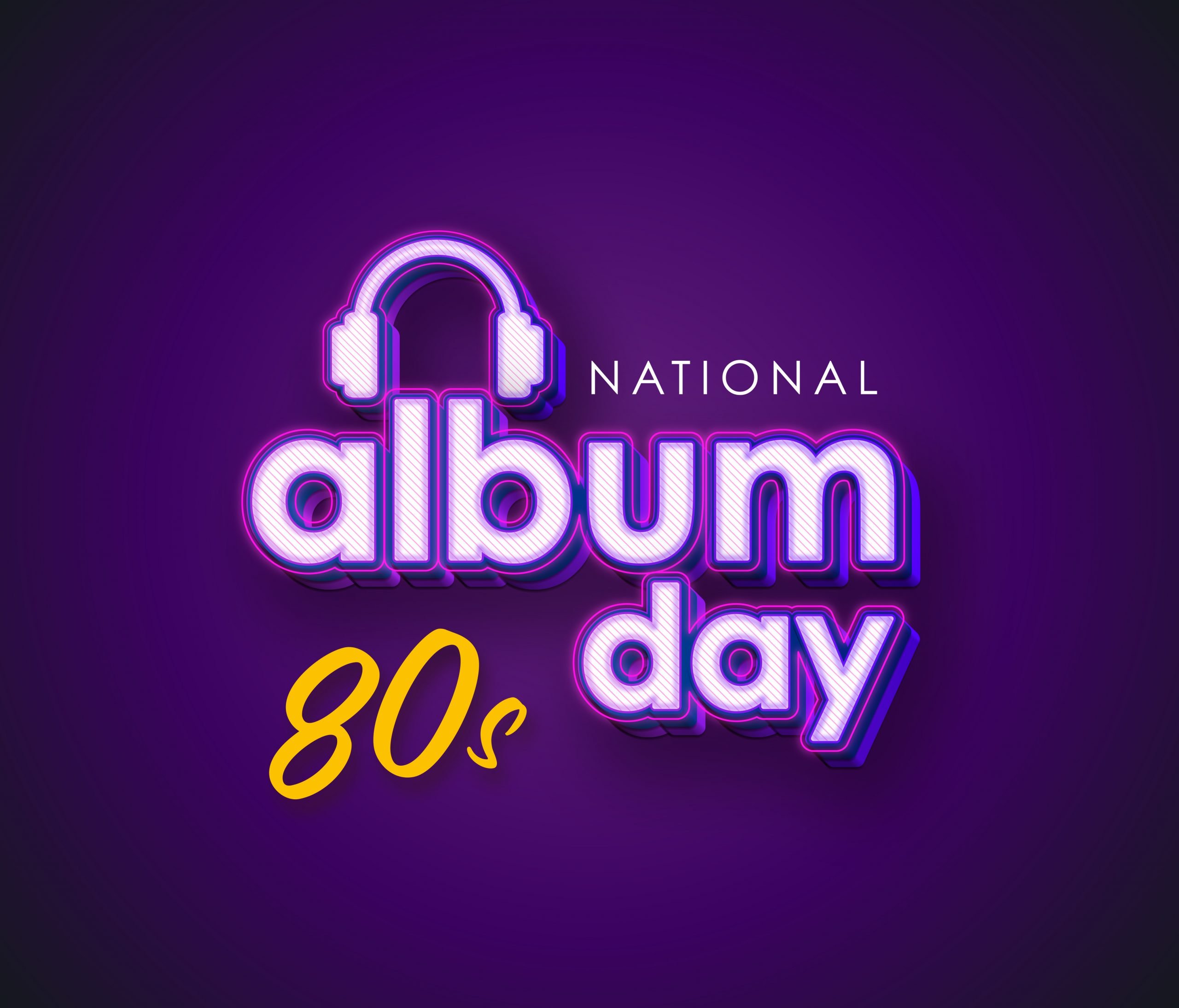 National album day logo and brand design